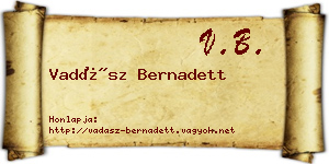 Vadász Bernadett névjegykártya