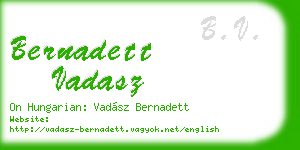 bernadett vadasz business card