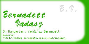 bernadett vadasz business card